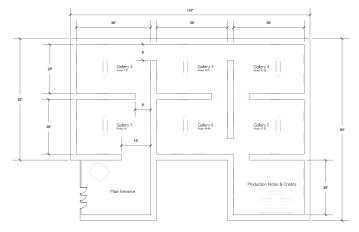 Plan View for Crewdson Museum Exhibit